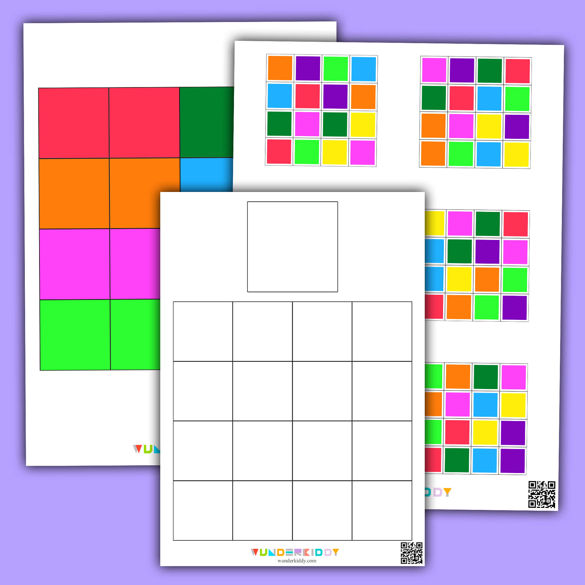 Colored Square Dice Game