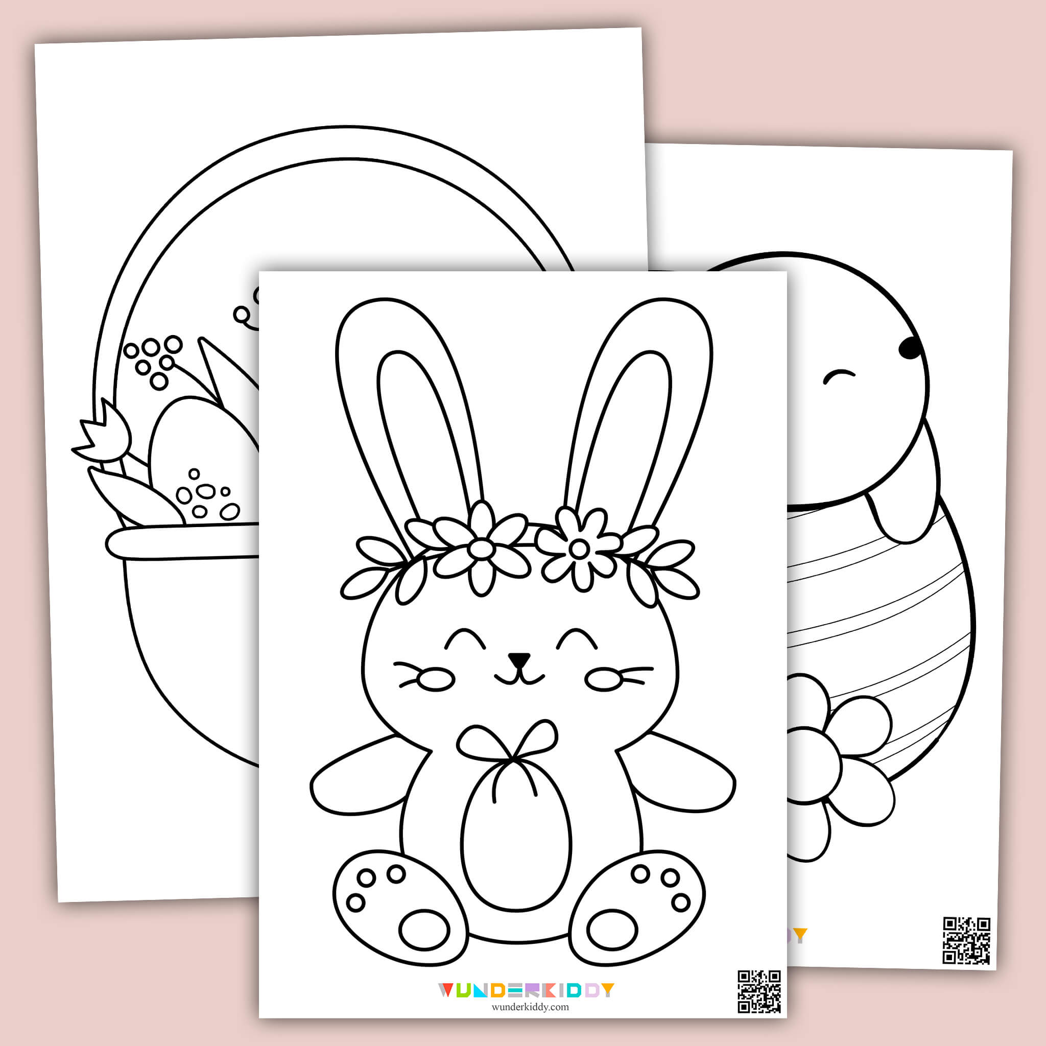 Раскраски «Пасхальные яйца» для детей