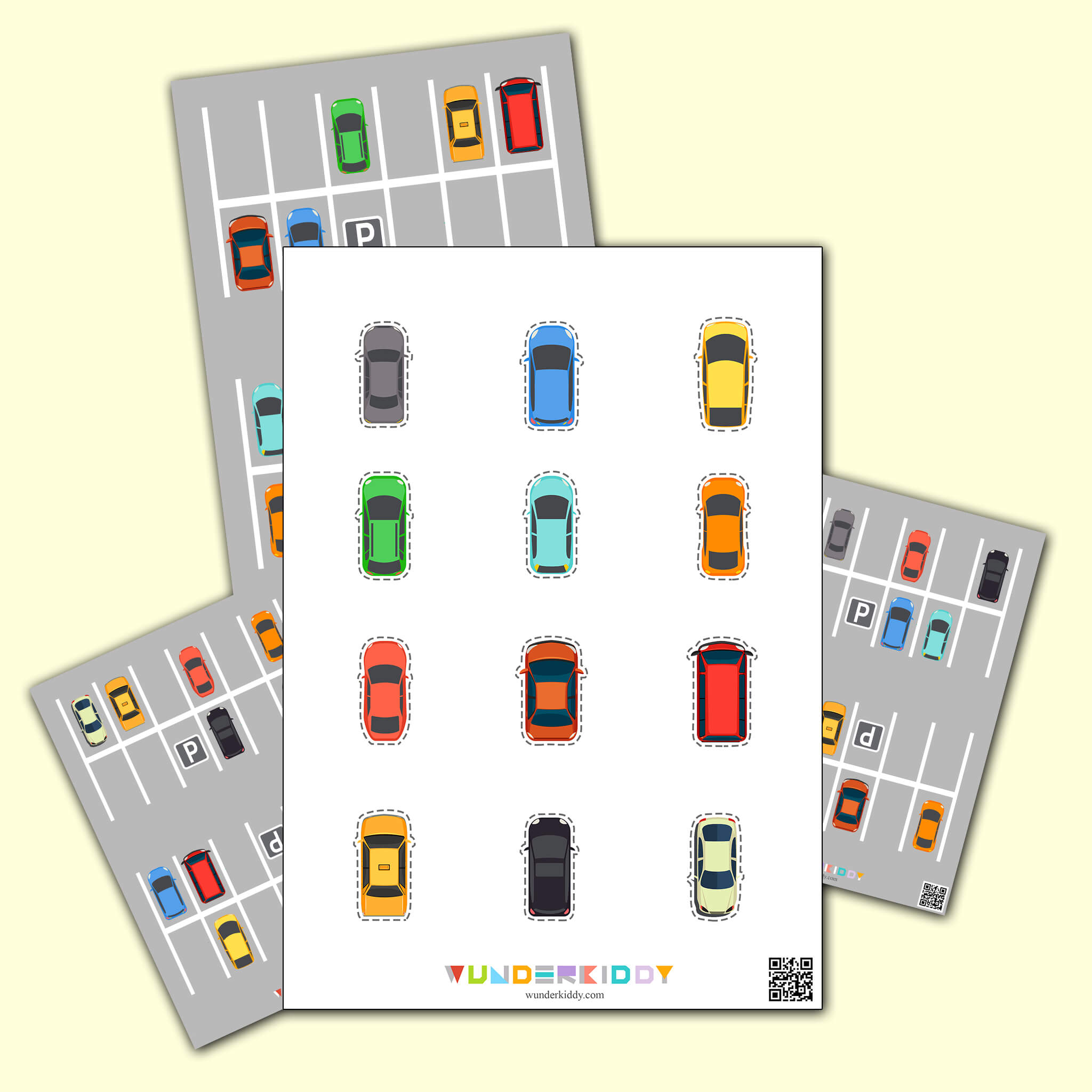 Math Learning Activity for Preschoolers Parking