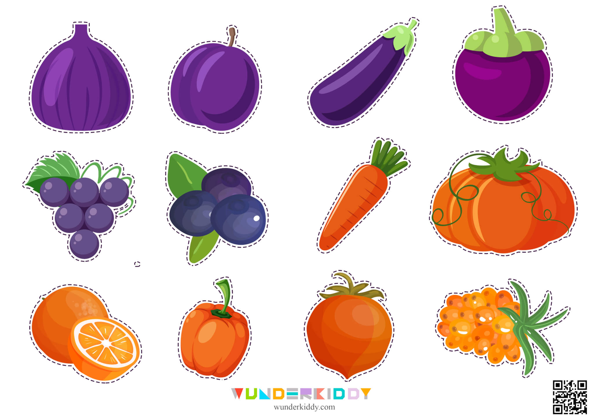 Nach Farben sortieren «Schalen mit Gemüse und Obst» - Bild 4