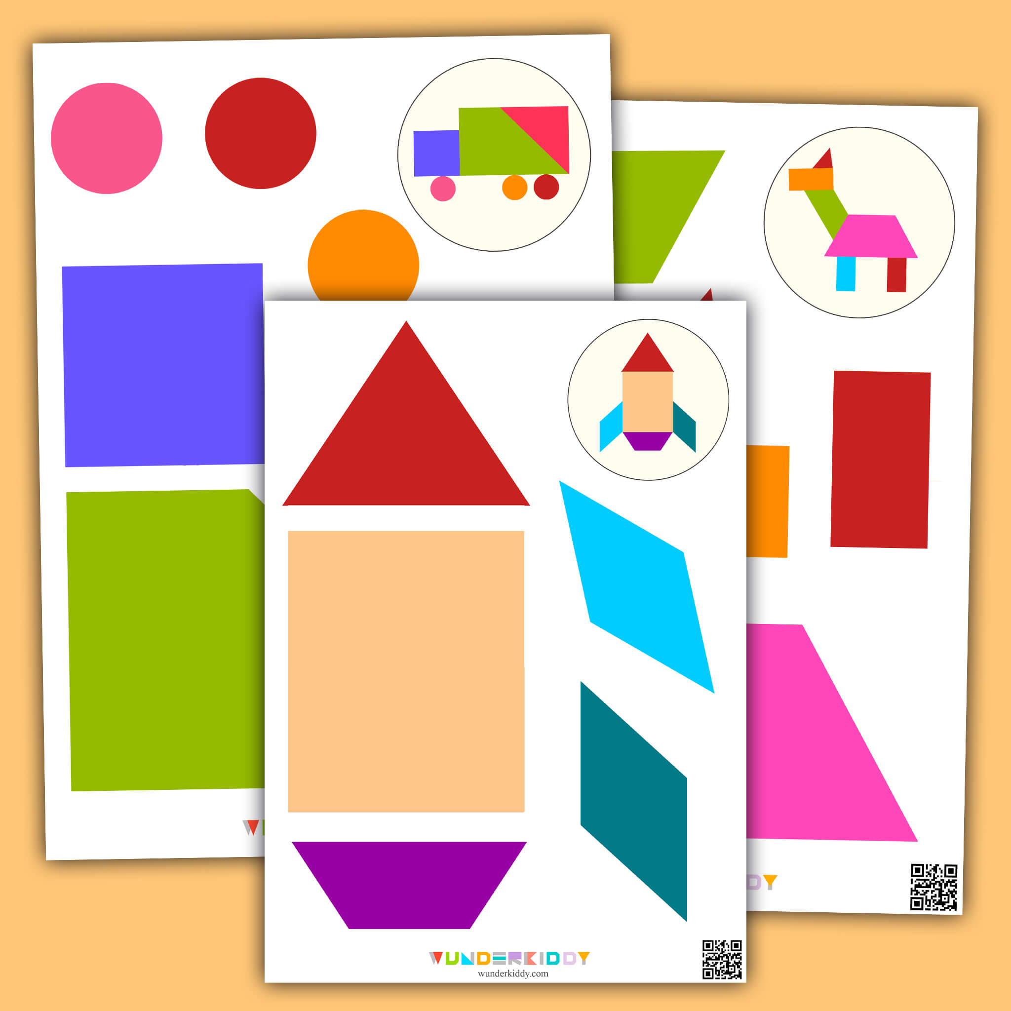 Учим цвета в игре для малышей «Цветные фигуры»